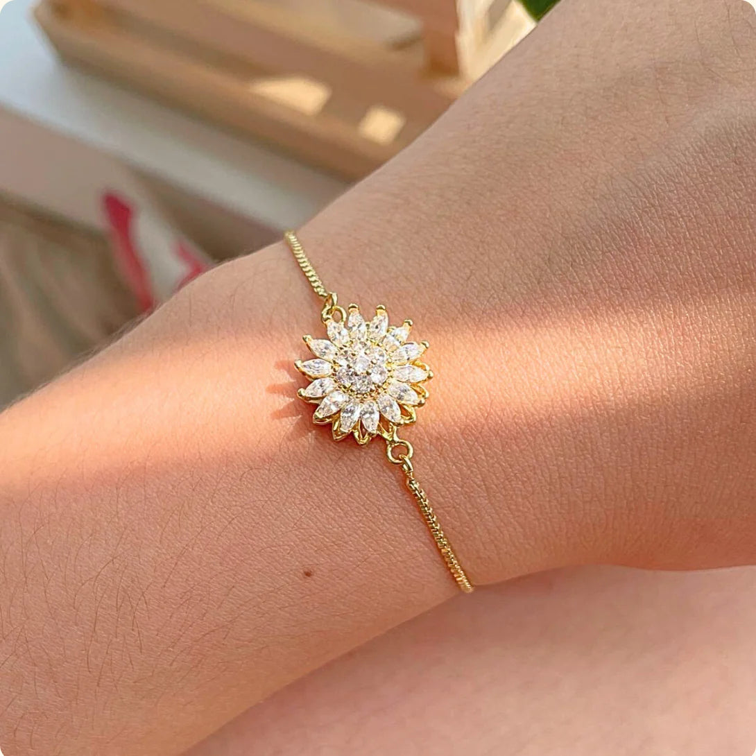 Pulsera Girasol Giratorio