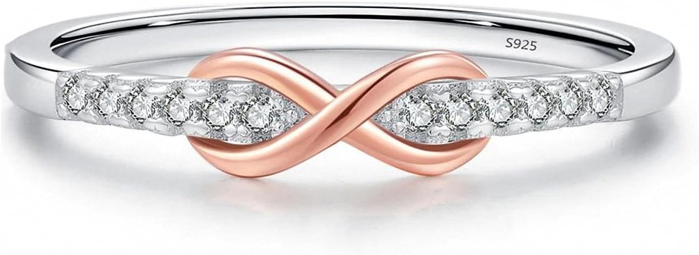 Anillo Infinito Plata Circonia +CAJALUJO